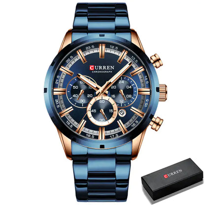 CURREN Precision Chrono Watch - Men's Luxury