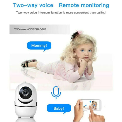 1080P WiFi Wireless Indoor Home Security Camera (Night Vision, Baby, Pet Monitor)
