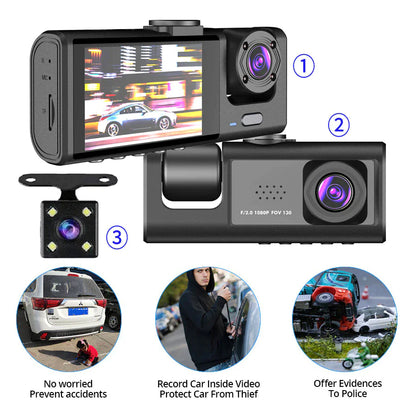 Dual HD 1080P Car Dash Cam with G-Sensor