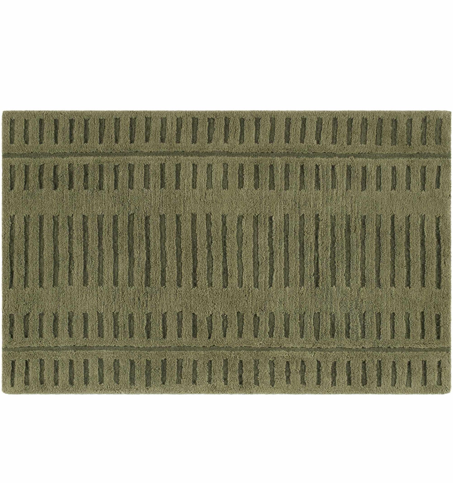Washable Wool Rug - Green