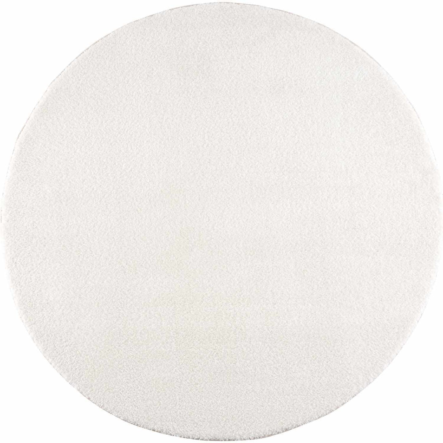 Crevalo Cream Subtle Wavy Abstract Modern Minimalist Polyester Machine Woven Area Rug