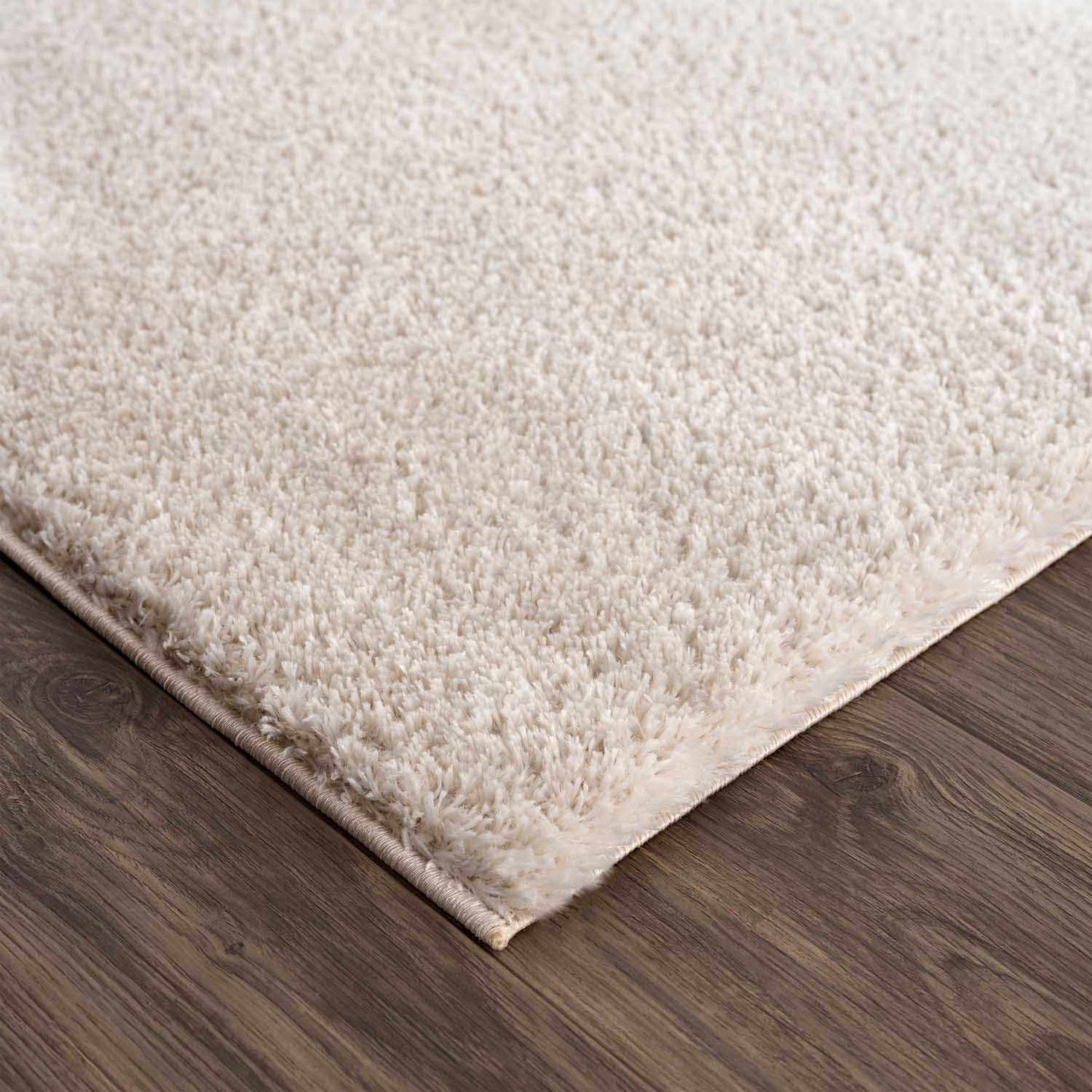 Velora Light Beige Wavy Abstract Modern Minimalist Polyester Machine Woven Area Rug