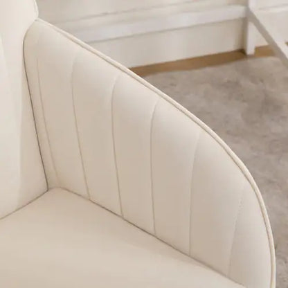 Ergonomic Velvet Swivel Chair for Extended Comfort