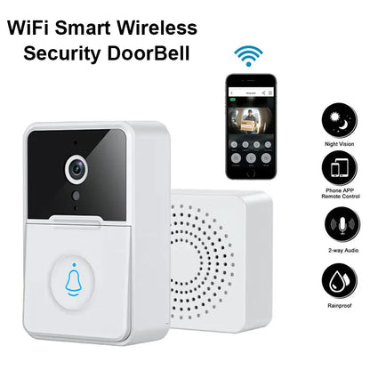 ElegantView HD 1080P Smart WiFi Doorbell with Night Vision and Intercom