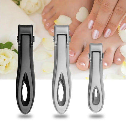 Professional Grade Wide-Jaw Stainless Steel Nail Clippers