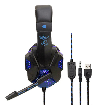3.5mm LED Gaming Headphones Stereo Bass Surround