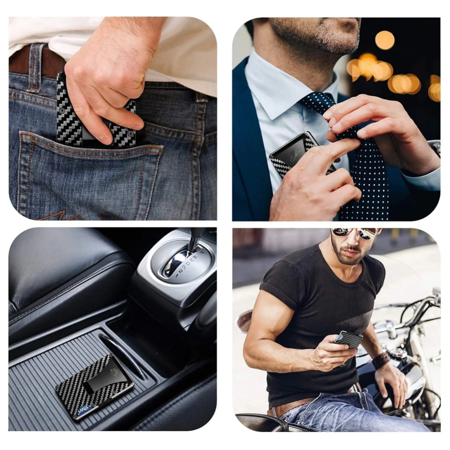 Minimalist Credit Card Holder & Money Clip Wallet
