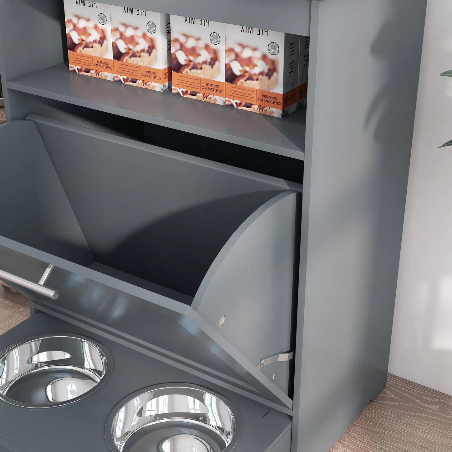 PawHut Deluxe Pet Station Feeder & Storage