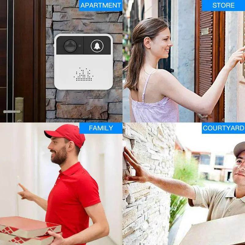 Smart Wireless Video Doorbell with WiFi and HD Monitoring