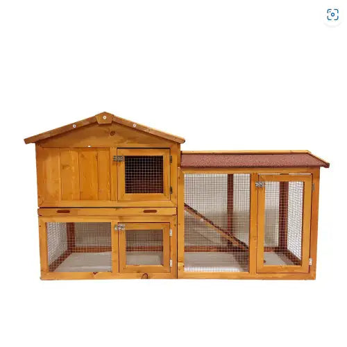 Compact Dual-Level Chicken/Rabbit/Pet Coop
