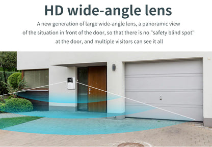 ElegantView HD 1080P Smart WiFi Doorbell with Night Vision and Intercom