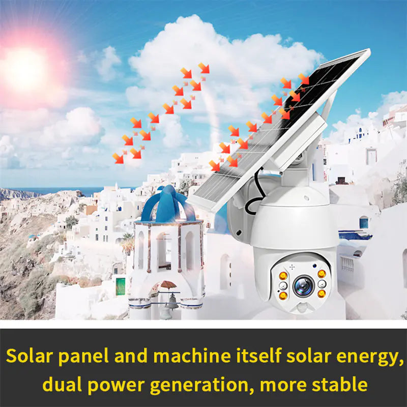 4G Solar Powered Surveillance Camera with Night Vision