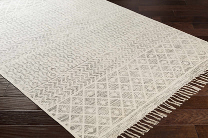 Valyermo Beige Hand Woven Cotton Rug