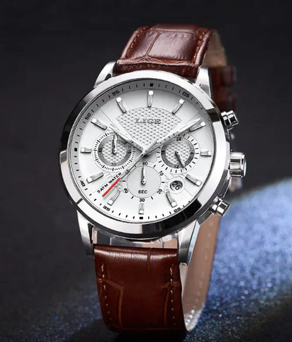 LIGE TimeMaster Quartz Sports Watch