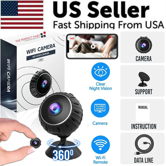 Compact Surveillance Wireless Camera 1080P HD