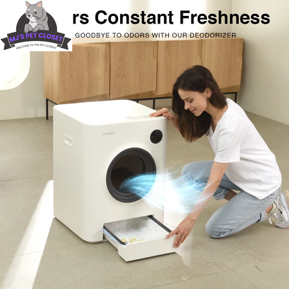 Say goodbye to scooping! 🐾 Meet the Purrclean Self-Cleaning Cat Litter Box – now with app control and 5Ghz & 2.4Ghz Wifi support! 🐱✨