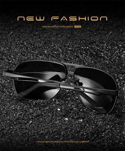 Men's UV400 Polarized Pilot Sunglasses for Outdoor Sports