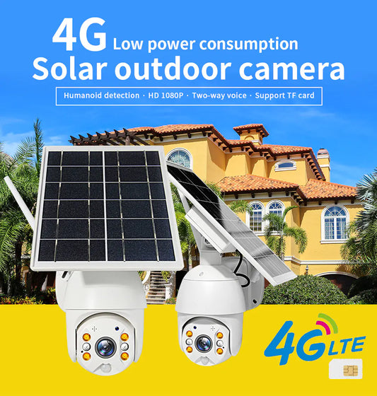 4G Solar Powered Surveillance Camera with Night Vision