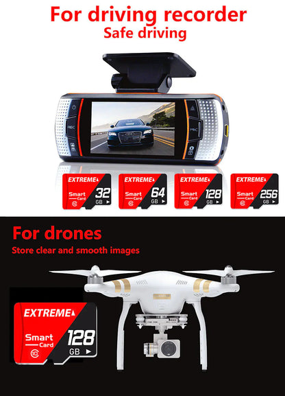 UltraFast Micro SD Card 32-256GB Class 10