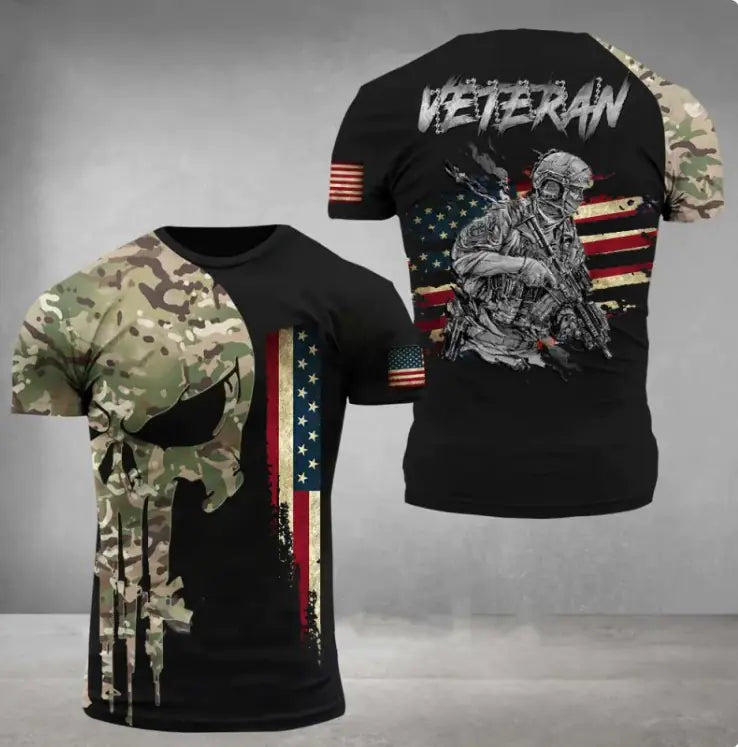 Military Printed 3D T-Shirt