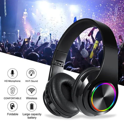 BassBoost Wireless Foldable Headphones