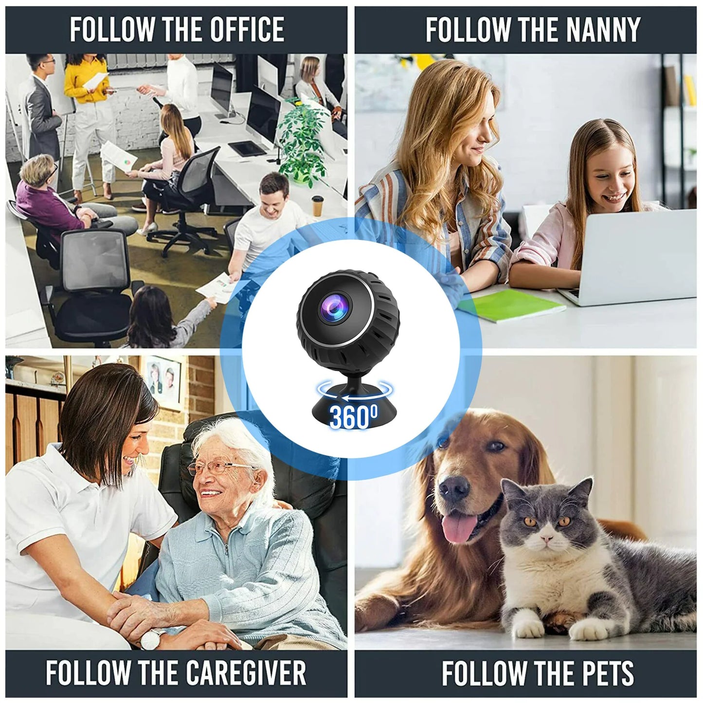 Compact Surveillance Wireless Camera 1080P HD