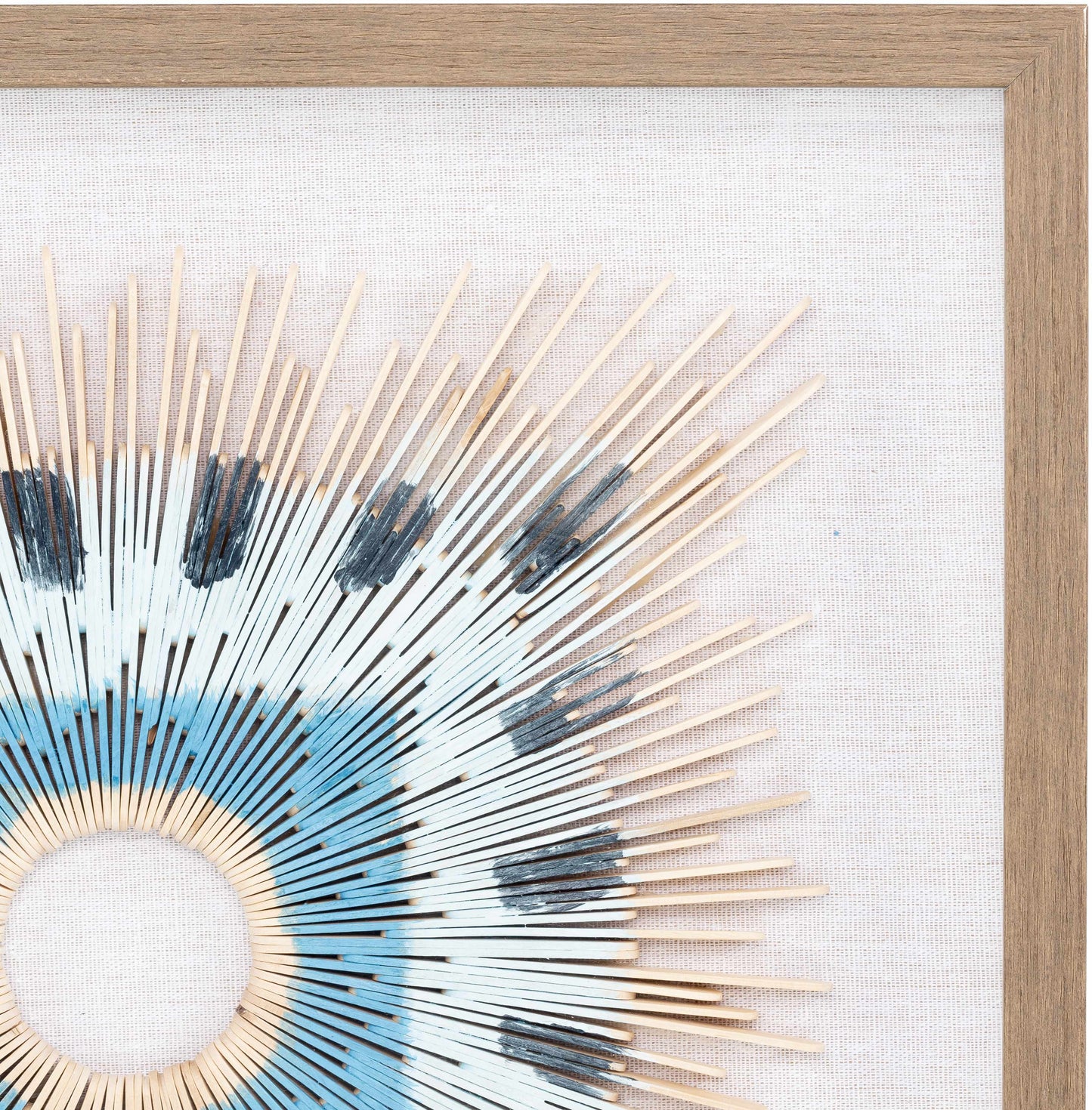 Yenice Natural Wood Geometric Wall Art Set Of Two