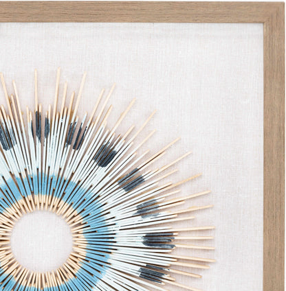 Yenice Natural Wood Geometric Wall Art Set Of Two