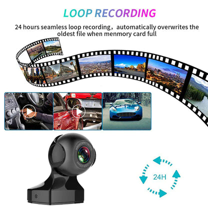 Panoramic 170° Wide-Angle WiFi-Enabled HD Vehicle Recorder