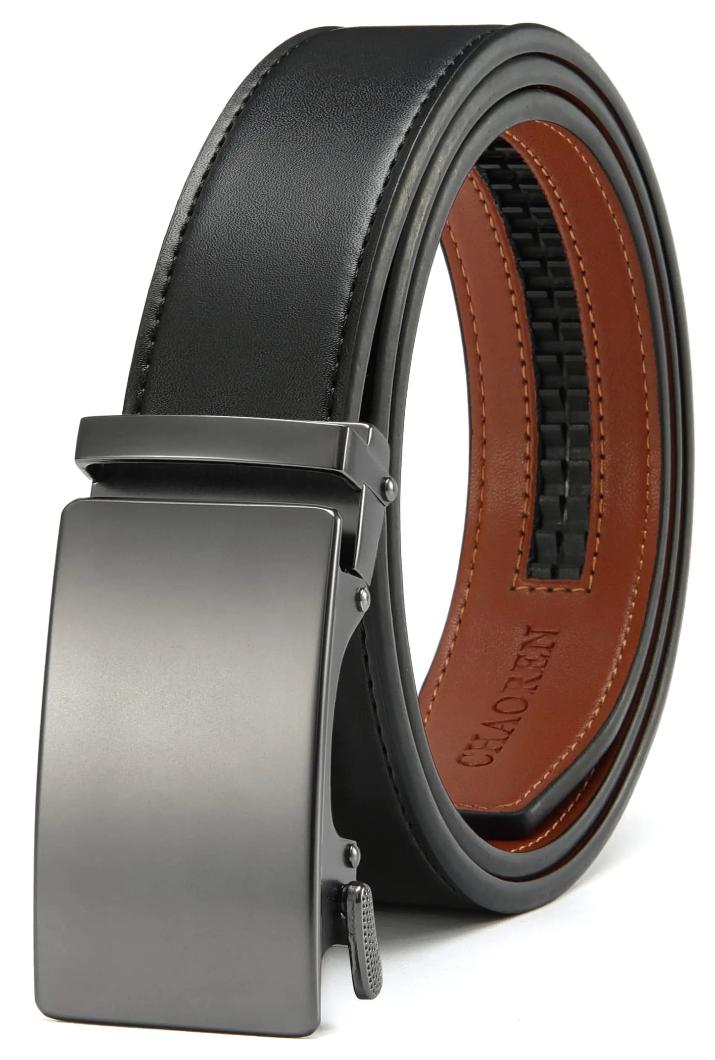 CHAOREN SleekFit Men's Leather Ratchet Belt