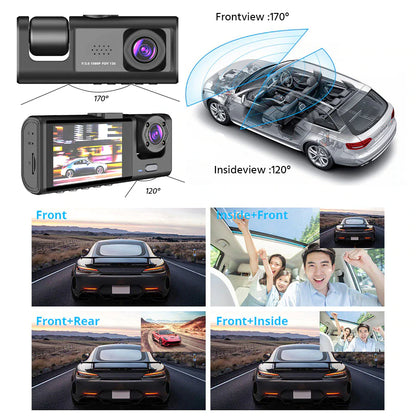 Dual HD 1080P Car Dash Cam with G-Sensor